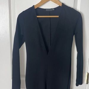 DEEP V NECK PRETTYLITTLETHING JUMPSUIT